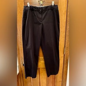 TALBOTS BLACK CROPPED PANTS SIZE 6